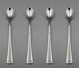 Lenox Por/itx4 Stainless Flatware - Portola Iced Beverage Spoons Set Of Four N/o