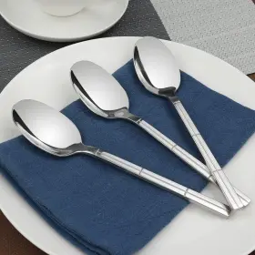 Lesbin 758150396985 12-piece Stainless Steel Dinner Spoons Table 7.83-inch #3