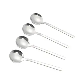 Lesbin 758150397340 Stainless Steel Soup Spoons 12-piece Round Bouillon Spoon