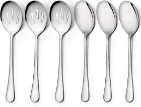 8541929496 Lianyu 3serving Spoons 3slotted Serving Spoon Stainless Steel Party