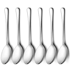 8541966849 Lianyu Serving Spoon Set Of 6 9.8 Inch Stainless Steel Large Dinner Buffet C