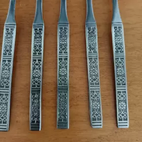 Lcu55 Lifetime Cutlery Cocktail Seafood Forks Stainless Flatware Korea Set Of 7 #2