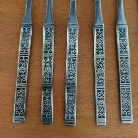 Lcu55 Lifetime Cutlery Cocktail Seafood Forks Stainless Flatware Korea Set Of 7 #3