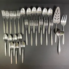 Lcu99 Lifetime Lc Cutlery Stainless Taiwan Textured Handle 27 Pieces