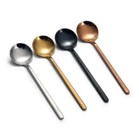 Linwin-b1131 Linwin 8 Pcs Coffee Spoons Teaspoons 5.3-inch Matte Frosted Handle Stainless Steel E