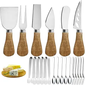 Abx-1 Linwnil Charcuterie Board Accessories Set - Stainless Steel Spreader Knives Option A