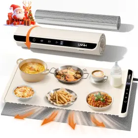 Zc-634 Lnniw Food Warming Mat With Heat-resistant Pad 26x15 Inch 6 Temperature And Timer