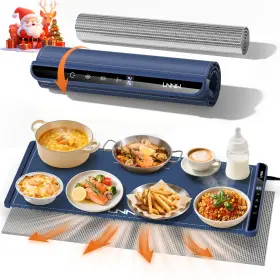 Zc-679 Lnniw Extra Large Food Warming Mat With Heat-resistant Pad 36x15 Inch 6 Temperature