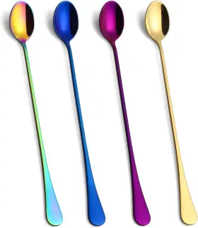Lovingly Yours 726084188938 9.5-inch Long Handle Ice Tea Spoons Cream Iced Teasp