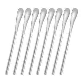 Luvtree 094343362141 5-piece Stainless Steel Long Coffee Stirrer Set - Reusable Drink Mixi