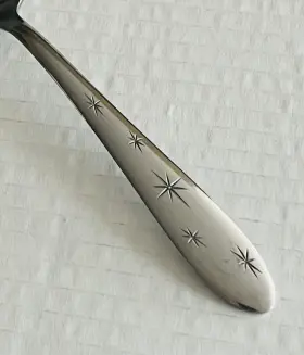 Mcf1 Marcrest Stainless Usa 4 Oval Soup Spoons Glossy Atomic Mcm #3