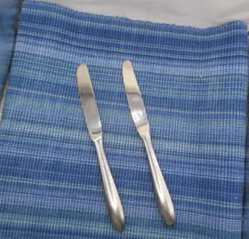 Mff5 Marshall Field & Co. Ftmff5ft By And 2 Hollow Dinner Knives Germany Stls Glossy