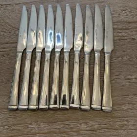Mfs12 Martha Stewart Set Of 10 Dinner Knives Mse Stainless Steel