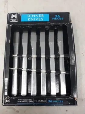 Members Mark 078742293042 Dinner Knives 36-piece Box Stainless Steel Flatware Food Service