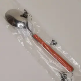 10r61104 Mepra Fantasia Rust Singular Dessert Spoon 7 Inch Stainless Steel 18/10 Italy Nip
