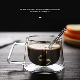 Ghp599 Mewuthede 4 Pcs Clear Glass Tea Spoon Stirring Stick Long Handle Coffee #2
