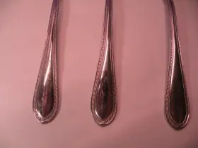 10065733 Mikasa Set Of 3 Sinclair-belvedere Cold Meat Serving Fork And 2 Spoons Gb1 #3
