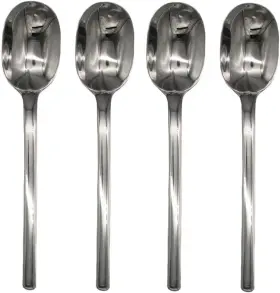 Mikasa 313101269208 Zena 18/8 Stainless Steel Teaspoon Set 4-piece