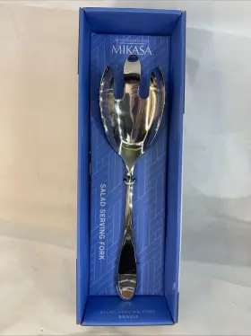 5080627 Mikasa Bravo Salad Serving Fork 18/10 Stainless Steel - Brand New #2