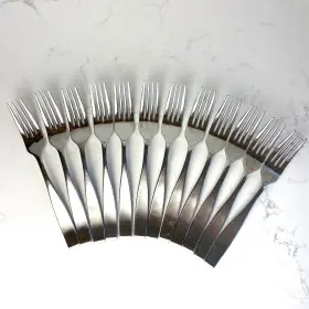 5081298 Mikasa Satin Loft 18/10 Stainless Steel 57 Piece Flatware Set #3