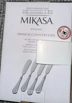 5099385 Mikasa French Countryside 18/10 Stainless Steel Spreader Set Of Four #3