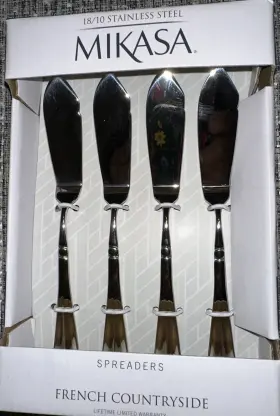 5099385 Mikasa French Countryside 18/10 Stainless Steel Spreader Set Of Four