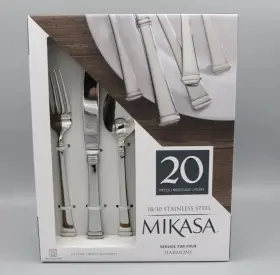 5110575 Mikasa Harmony 18/10 Stainless Steel 20pc. Flatware Set Service For Four #3