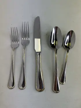 5116725 Mikasa Cameo Gold 5-pc Place Setting Service For One 18/10 Stainless Steel