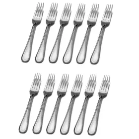 5273569 Mikasa Bravo 18/10 Stainless Steel Dinner Fork Set Of Twelve