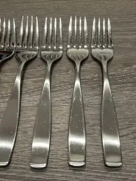 5286909 Mikasa Satin Loft 18/10 Stainless Steel Salad Fork Set Of 8 #2