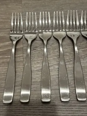 5286909 Mikasa Satin Loft 18/10 Stainless Steel Salad Fork Set Of 8 #3