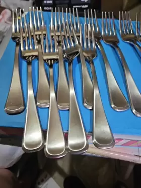 5288608 Mikasa Cosmo Satin 12 Stainless Steel Salad Fork #2