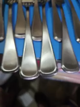 5288608 Mikasa Cosmo Satin 12 Stainless Steel Salad Fork #3