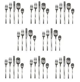 5294100 Mikasa Zena 18/8 Stainless Steel 40pc. Flatware Set Service For Eight