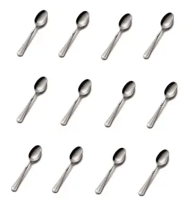 5339262 Mikasa French Countryside 18/10 Stainless Steel 6 3/8 Inch Teaspoon Set Of Twelve