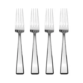 5347254 Mikasa Kirkland 18/10 Stainless Steel Dinner Fork Set Of Four