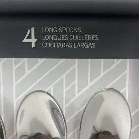 Mikasa 885991275633 Long Tea Spoons Set Of 4 Stainless Steel /new Manufacturer Warranty #2