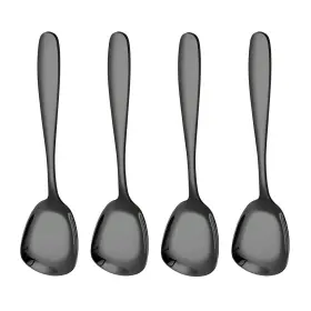 Miupoo 702886031238 Square Head Spoons Korean Style Spoon Thick Heavy Stainless Steel Sou