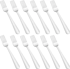 Mjiya 313023911995 Dinner Forks Silverware Set Dominion Heavy Duty Stainless Steel