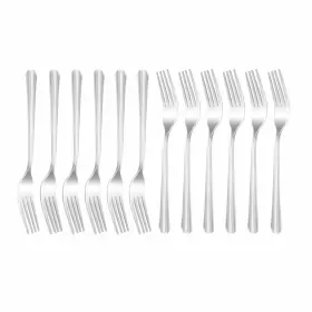 Mjiya 431257439077 12 Pcs Dinner Forks Silverware Set Dominion Heavy Duty Piece