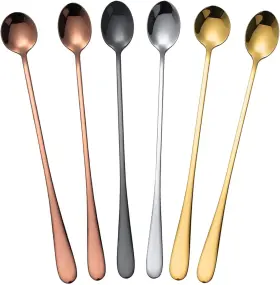 Cf-sztz01-6c Monitun Long Handle Spoon 9.5 Inch Iced Cream Spoons Tea Coffee Stirrers Ice