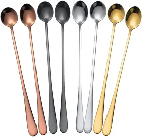 Cf-sztz01-8c Monitun Stainless Steel Long Handle Iced Cream Spoons - 9.5 Inch Tea And Coffee Stirrers
