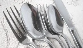 Mwd21 Montgomery Ward Mw M W Stainless 5 Piece Place Setting #2