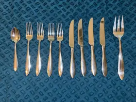 Mfs-17 Mse Martha Stewart Mfs17 Glossy Stainless Indonesia 10 Pc Set