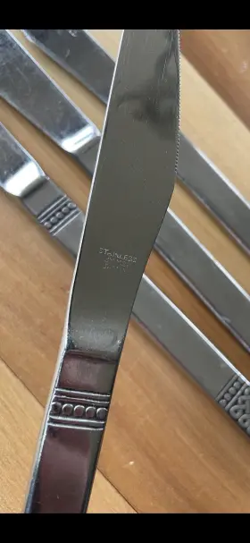 63951 Msi Danika Stainless Japan 8 5/8 Inch Dinner Knives Celtic Knot Lot Of Four #3