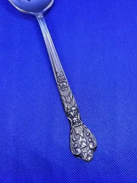63953 Msi Versailles By Pierced Serving Spoon Japan Merchandise Service 8 1/8 Inch Floral #3