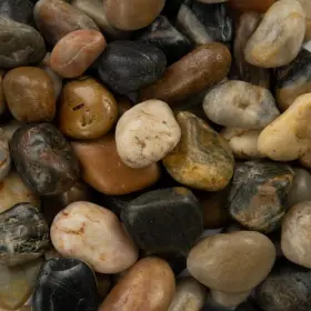 Msi 747583031693 Mixed Polished 0.5 Cu. Ft. Per Bag Bagged Pebbles 1 Bag/0.5