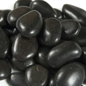 Lpebqblk3suppol40 Msi Lpebq3suppol40 3/4 Inch To 1-1/4 Polished Quartzite Pebble - Black