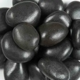Zor-lsc-0156 Msi Black Polished 0.5 Cu. Ft . 3 Cm To 5 Pebbles. 40 Lbs. Bag