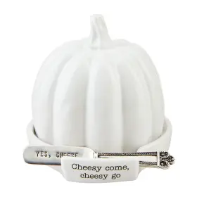 Mud Pie 718540918340 Pumpkin Cheese Ball Cloches White